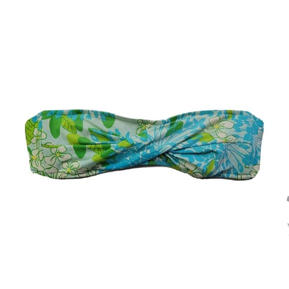 LILLY PULITZER "Keene" Bandeau Convertible Bikini Top Size Small No Straps - Picture 1 of 11